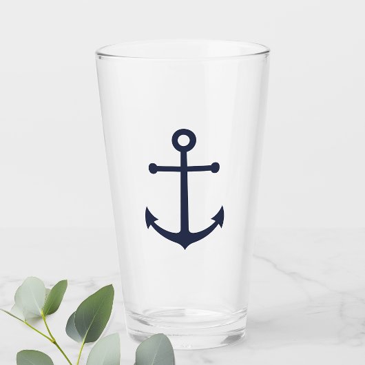 Verre Ancre bleue marine