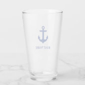 Verre Ancre nautique de nom de bateau (Dos)