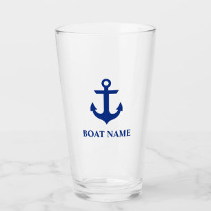 Verre Ancre nautique de nom de bateau