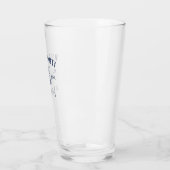 Verre Ancre Rustique bleu marine | Nom du bateau (Gauche)