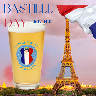 Verre Ange français personnalisé pour la fête de la Bast