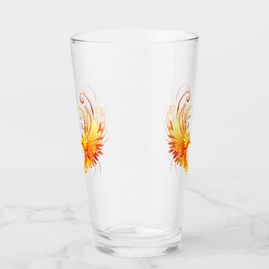 Verre Angel Fire Heart with Wings (Droite)