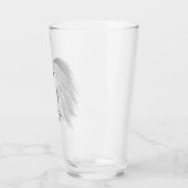 Verre ANGEL WINGS Monogramme 'Seulement demi-mal' drôle (Gauche)
