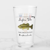 Verre Angler's Tales Pint Glass - Basse à grande bouche (Devant)