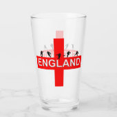 Verre Angleterre Saint George Rugby Homme Silhouettes (Dos)