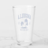 Verre Anguilla Palmier des Caraïbes 1980 (Dos)