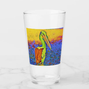 Verre animal - pélican