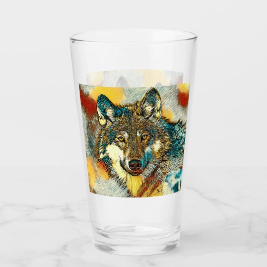 Verre AnimalArt_Wolf_010 (Devant)