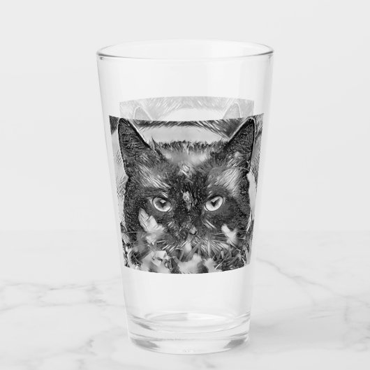 Verre AnimalArtBW_Cat_003 (Devant)