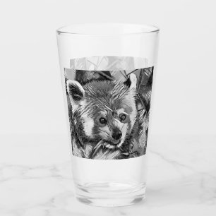 Verre AnimalArtBW_RedPanda_003