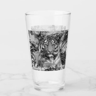 Verre AnimalArtBW_Tiger_001