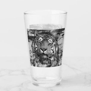 Verre AnimalArtBW_Tiger_004