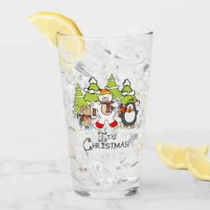 Verre Animaux C'est Noël
