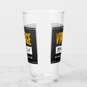 Verre Année de naissance vintage en cuir noir (Gauche)