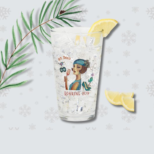 Verre Années folles renouveau Art déco