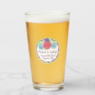 Verre Anniversaire de la Fête des mariées de gâteau Mari