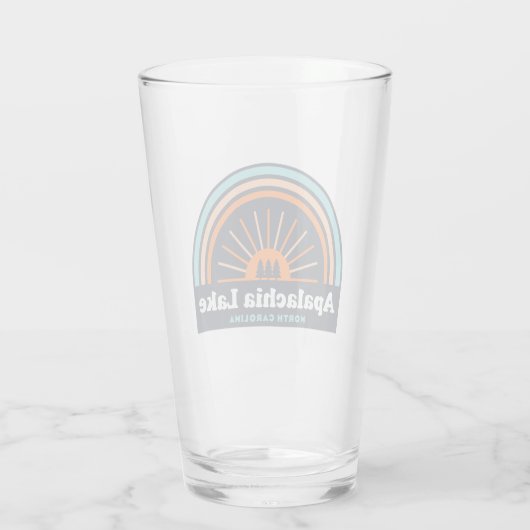 Verre Apalachia Lake Caroline du Nord Arc en ciel (Dos)