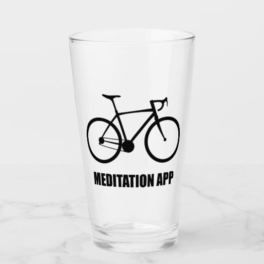 Verre Application de méditation de vélo (Devant)