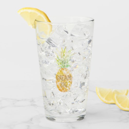 Verre Aqua Yellow Pineappé Gold Dream (Devant glace)