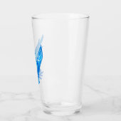 Verre Aquarelle bleu et blanc Peace Dove (Gauche)