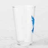 Verre Aquarelle bleu et blanc Peace Dove (Droite)