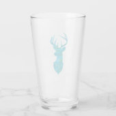 Verre Aquarelle bleu et vert Deer Trophy Art (Dos)