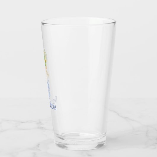 Verre Aquarelle Chinoiserie Orange Tree Topiary (Gauche)