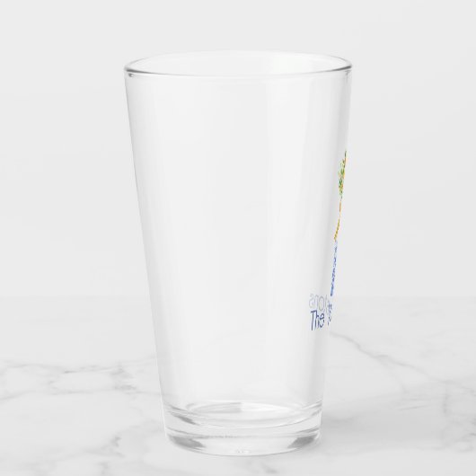 Verre Aquarelle Chinoiserie Orange Tree Topiary (Droite)