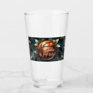 Verre Aquarelle de Noël de basket