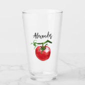 Verre Aquarelle de tomate (Devant)