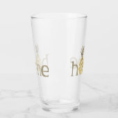 Verre Aquarelle d'intérieur d'ananas (Gauche)