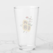 Verre Aquarelle estivale Fleur de tournesol (Dos)