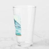 Verre Aquarelle moderne Nature Commençons l'aventure (Gauche)