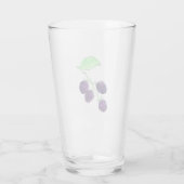 Verre Aquarelle Mûre Violette Botanique (Dos)