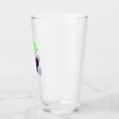 Verre Aquarelle Mûre Violette Botanique (Gauche)