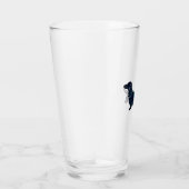 Verre Aquarelle noire longue hailée Dachshund (Droite)