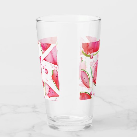 Verre Aquarelle pastèque 1 (Droite)