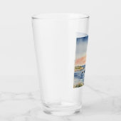 Verre Aquarelle Plage Côtière Phare Océan (Droite)