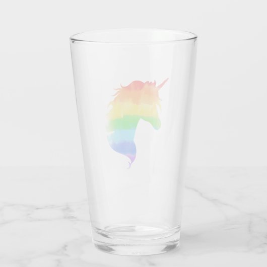 Verre Aquarelle Rainbow Unicorn (Dos)