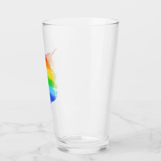 Verre Aquarelle Rainbow Unicorn (Gauche)