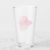 Verre Aquarelle rose Betta Fish (Dos)