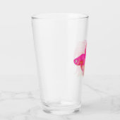 Verre Aquarelle rose Betta Fish (Droite)