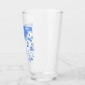 Verre Aquarelle Santorin Grèce (Gauche)