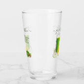 Verre Aquarelle Smoothie Recette Jus de fruits vert (Gauche)