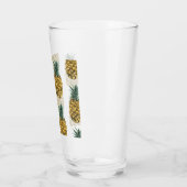 Verre Aquarelle tropicale ananas Motif sans couture (Gauche)