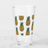 Verre Aquarelle tropicale ananas Motif sans couture (Devant)