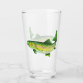 Verre Aquarelle truite arc-en-ciel (Devant)