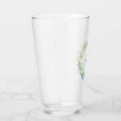 Verre Aquarelle Verdure couronne et monogramme (Droite)