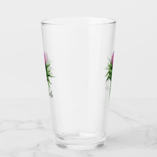 Verre Aquarelle violet chardon (Droite)