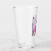 Verre Aquarelle violet et rose Abstrait (Droite)